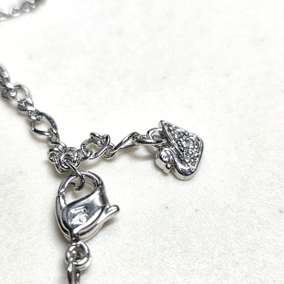 Authentic Swarovski Solitaire Clear Crystal Single Stone Necklace Silver Tone - Picture 6 of 11